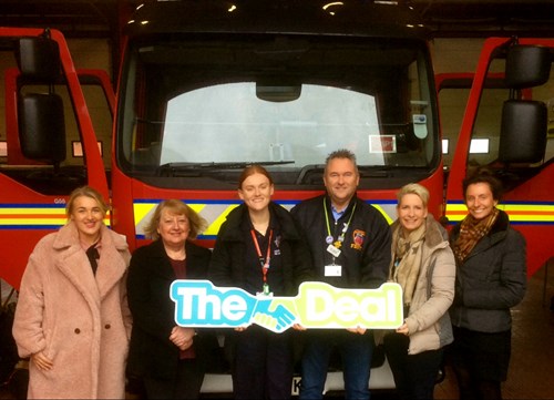 Image of safety centre staff with local councillors.